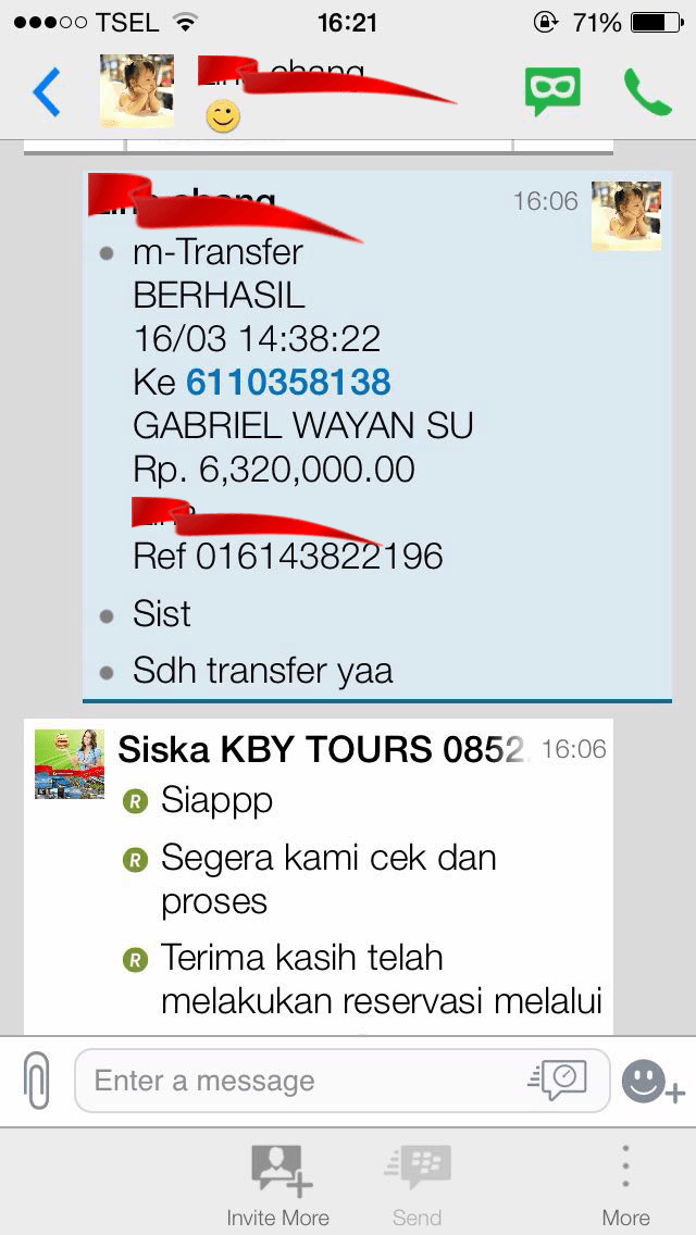 Testimonial KBY Tours Trusted Travel Agent